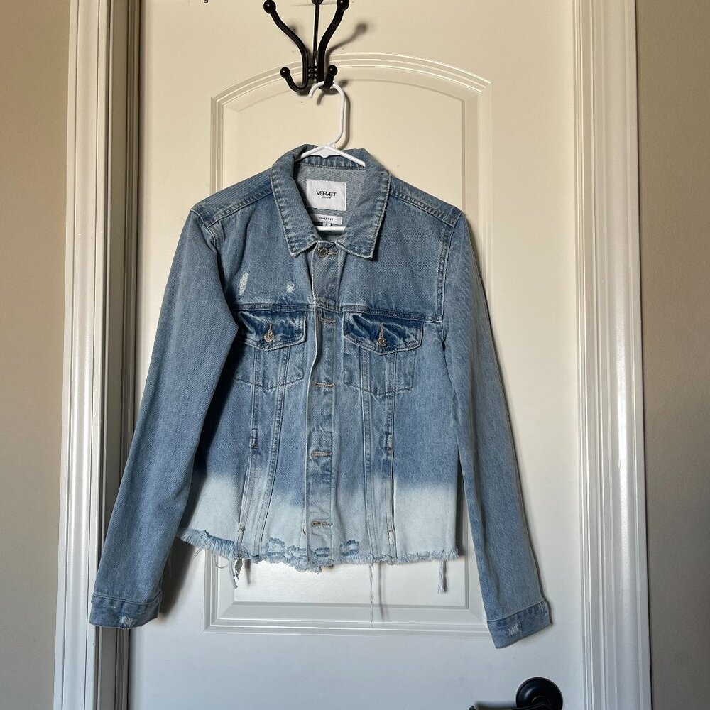 Like New Vervet Classic Fit Ombre jean jacket Large